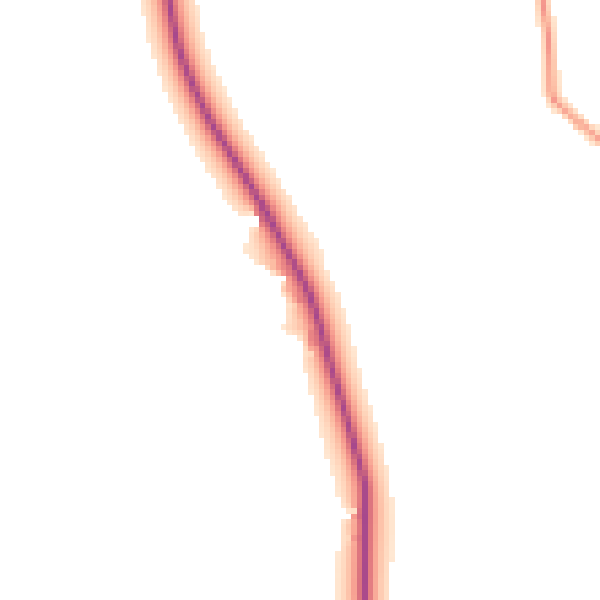 Daytime road noise heatmap for GU34 3HP