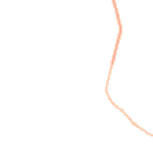 Night-time road noise heatmap for GU34 3JG