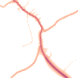 Daytime road noise heatmap for GU34 3LL