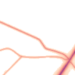 Daytime road noise heatmap for GU34 3NH
