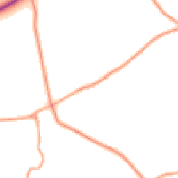 Daytime road noise heatmap for GU34 3NU