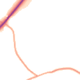 Daytime road noise heatmap for GU34 3QA