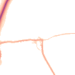 Daytime road noise heatmap for GU34 3QQ