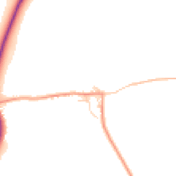 Daytime road noise heatmap for GU34 3QT