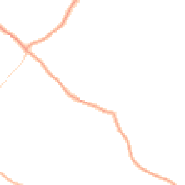 Daytime road noise heatmap for GU34 3RE