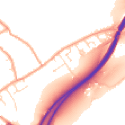 Daytime road noise heatmap for GU34 4ET