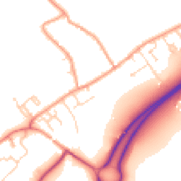Daytime road noise heatmap for GU34 4EZ