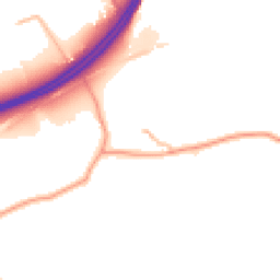 Daytime road noise heatmap for GU34 4JF