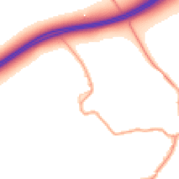 Daytime road noise heatmap for GU34 4JJ