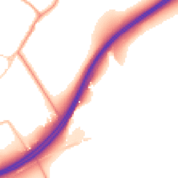 Daytime road noise heatmap for GU34 4JL