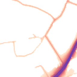 Daytime road noise heatmap for GU34 4JR