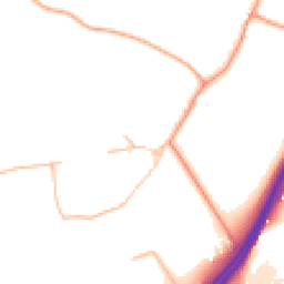 Daytime road noise heatmap for GU34 4JS