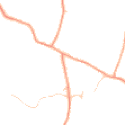 Daytime road noise heatmap for GU34 4LH