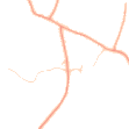 Daytime road noise heatmap for GU34 4LY