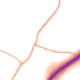 Daytime road noise heatmap for GU34 4NH