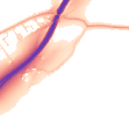 Daytime road noise heatmap for GU34 4NR