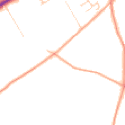 Daytime road noise heatmap for GU34 5AQ