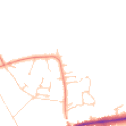 Daytime road noise heatmap for GU34 5ED