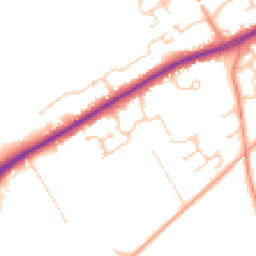Daytime road noise heatmap for GU34 5FE