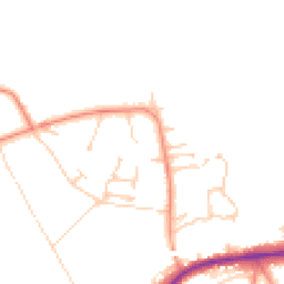Daytime road noise heatmap for GU34 5FF