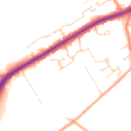 Daytime road noise heatmap for GU34 5FG