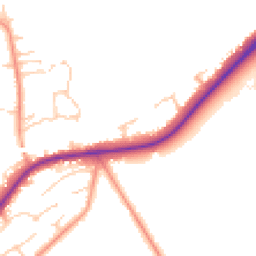 Daytime road noise heatmap for GU34 5FX