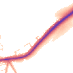 Daytime road noise heatmap for GU34 5GU