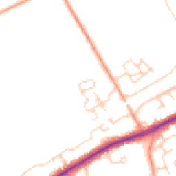 Daytime road noise heatmap for GU34 5JN