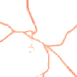 Daytime road noise heatmap for GU34 5LN