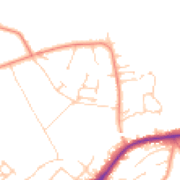 Daytime road noise heatmap for GU34 5QF