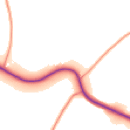 Daytime road noise heatmap for GU34 5QW
