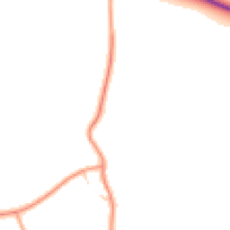 Daytime road noise heatmap for GU34 5QZ