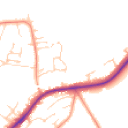 Daytime road noise heatmap for GU34 5TE