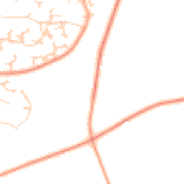 Daytime road noise heatmap for GU35 0AD