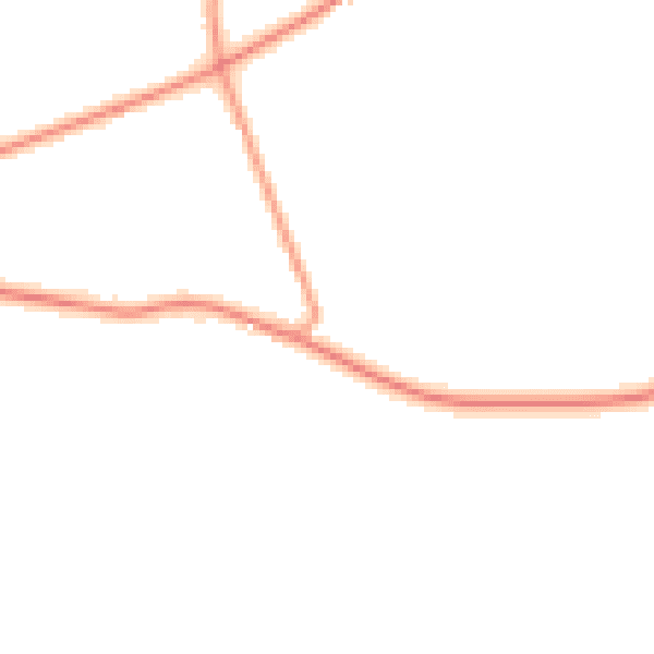 Daytime road noise heatmap for GU35 0AG