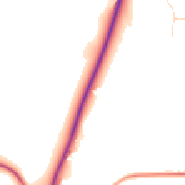 Daytime road noise heatmap for GU35 0QP