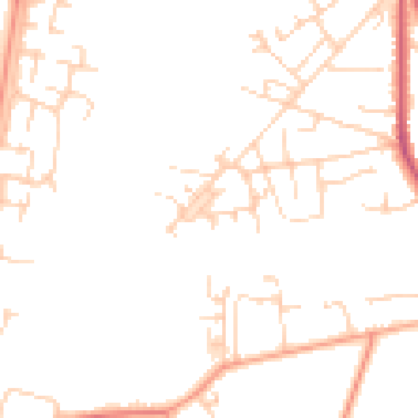 Daytime road noise heatmap for GU35 0RF
