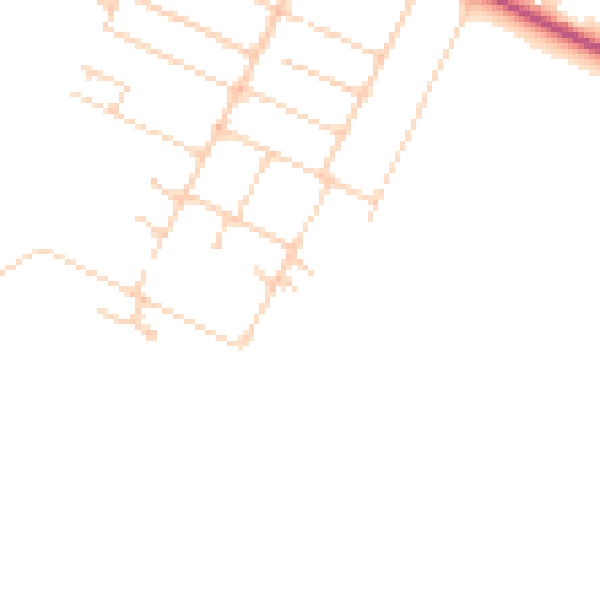 Daytime road noise heatmap for GU35 8HJ
