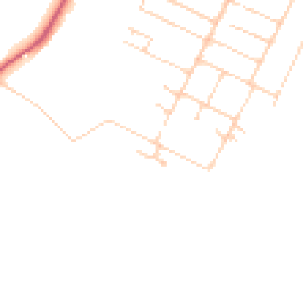 Daytime road noise heatmap for GU35 8HW
