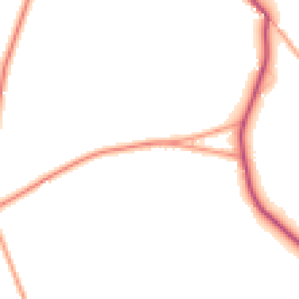 Daytime road noise heatmap for GU35 8QR