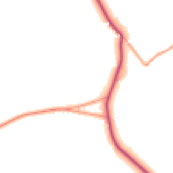 Daytime road noise heatmap for GU35 8QS