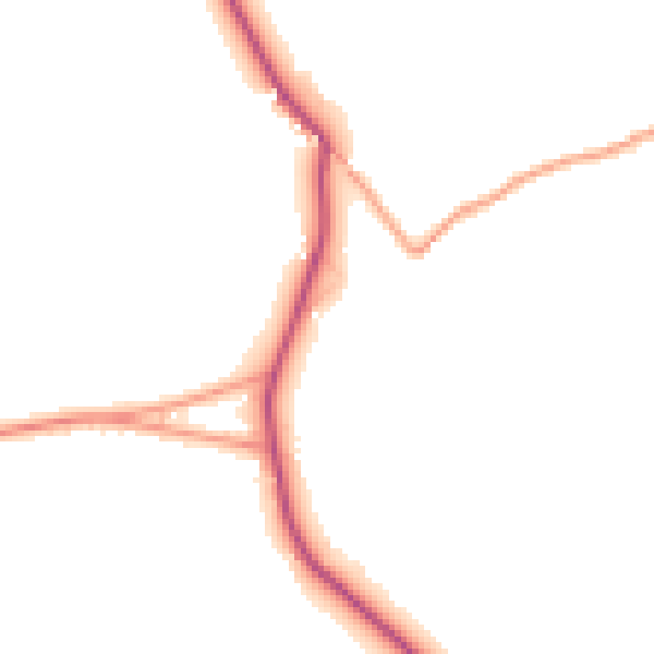 Daytime road noise heatmap for GU35 8RA