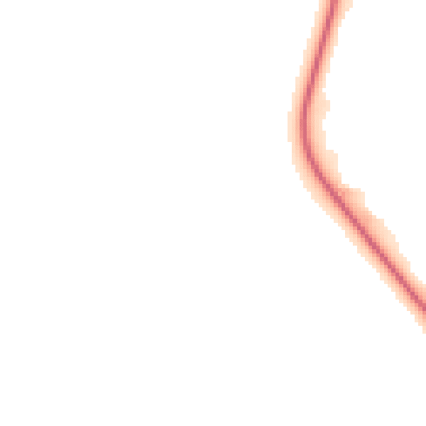 Night-time road noise heatmap for GU35 9DN