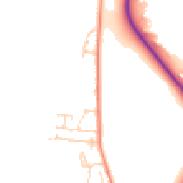 Daytime road noise heatmap for GU35 9HX