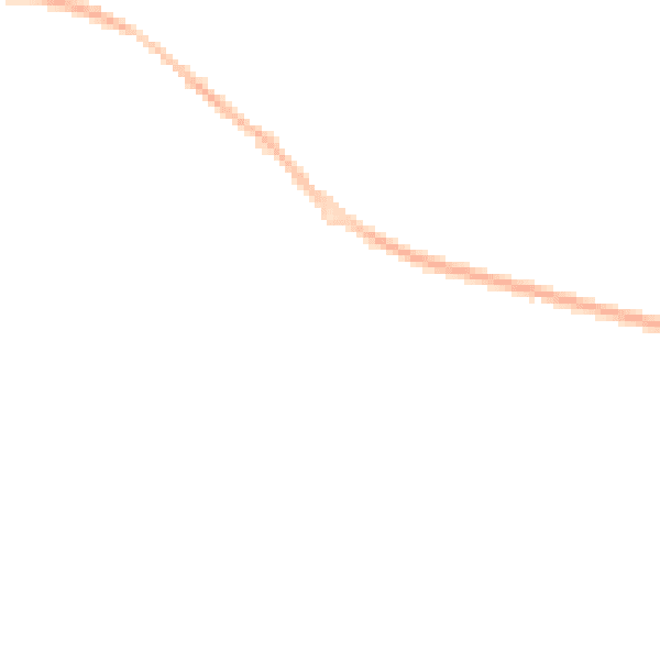 Night-time road noise heatmap for GU46 6BW