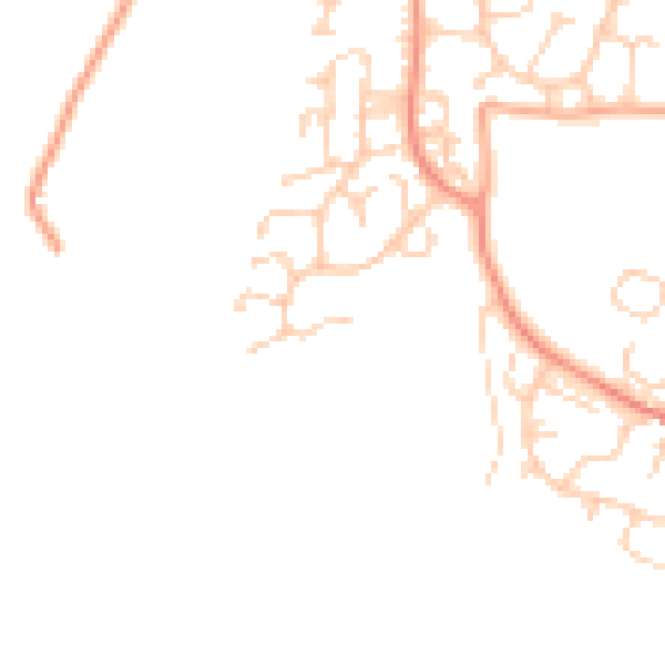 Daytime road noise heatmap for GU46 6FQ