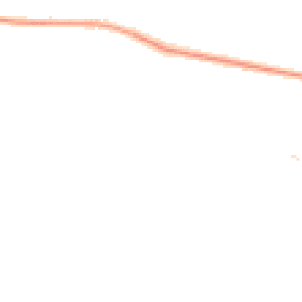 Night-time road noise heatmap for GU46 6NX