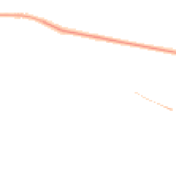 Night-time road noise heatmap for GU46 6QJ