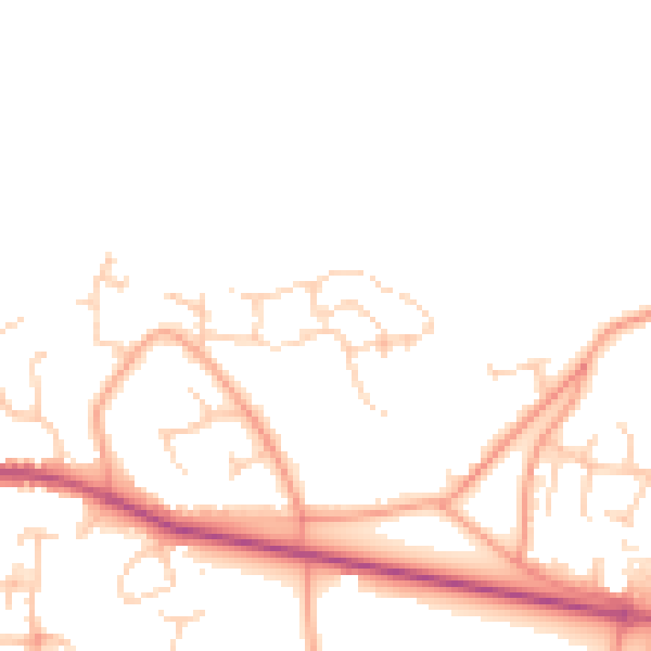 Daytime road noise heatmap for GU46 7AZ
