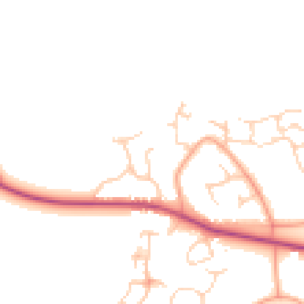 Daytime road noise heatmap for GU46 7RS